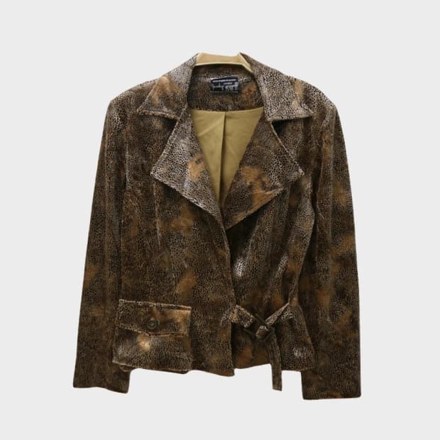 90'S JOSEPH RIBKOFF 호피 패턴 자켓 61915