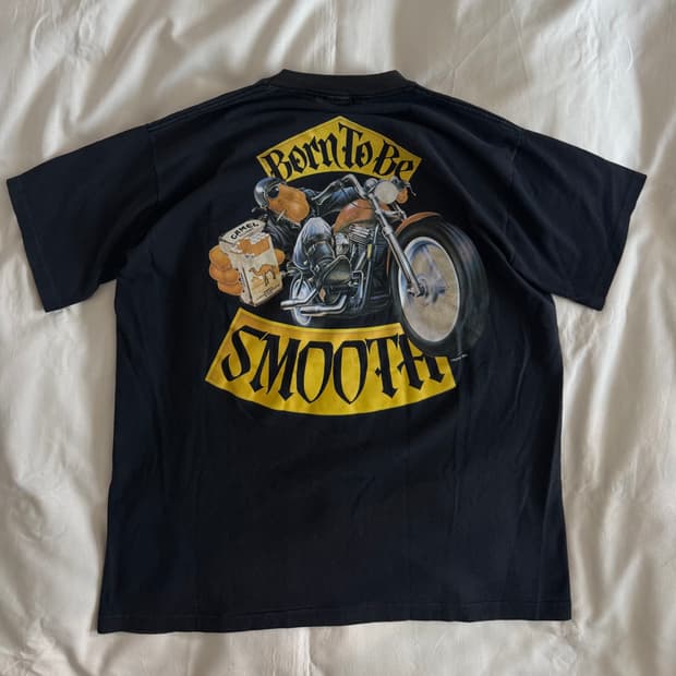[L] 90s USA 카멜 Born to smooth 프로모 티셔츠