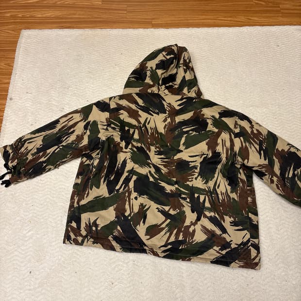 빈티지 카모 후드 재킷