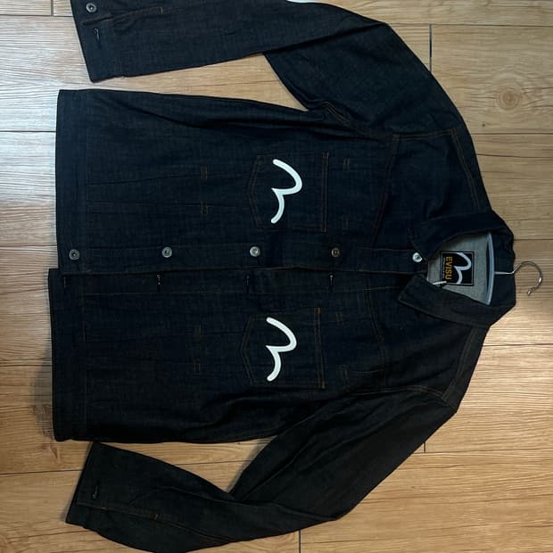 EVISU 인디고 데님 자켓 110