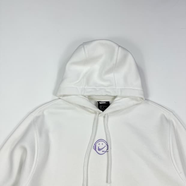 나이키 센터 스우시 화이트 후드티 (M)