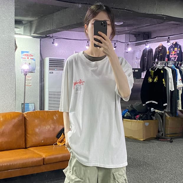 스투시 테디베어 반팔티 B2241