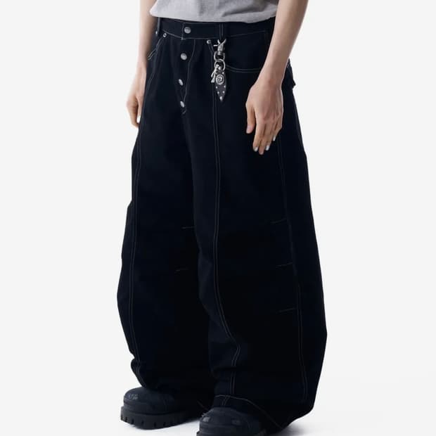 (2)아캄 송이송이 Knee Pin-tuck Studded Cotton