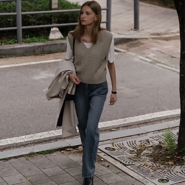 틸아이다이 올브러쉬 워싱 데님 팬츠 M