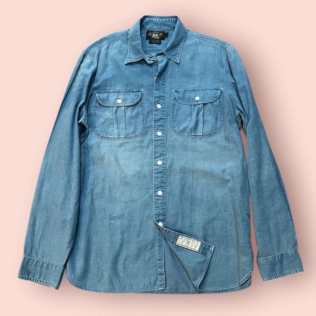 RRL 더블알엘 샴브레이 워크셔츠