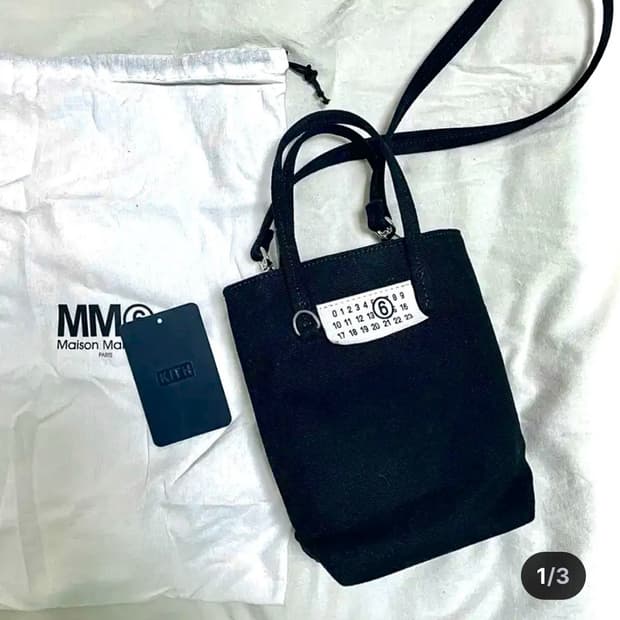 mm6 마르지엘라 캔버스 미니 크로스백(일본한정)