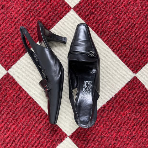Salvatore Ferragamo Wooden heel Pumps