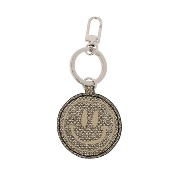 가니 스마일리 글리터 키링 실버