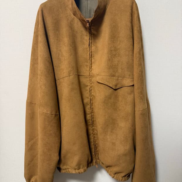 Ancellm 비건스웨이드 기모노 블루종