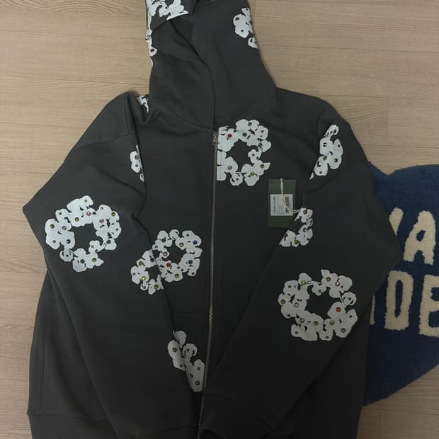 데님티어스 잼스톤 후드집업 빈티지블랙