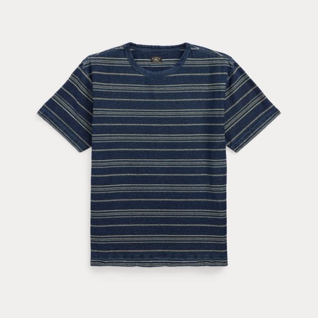 RRL 25SS 스트라이프 반팔티 M