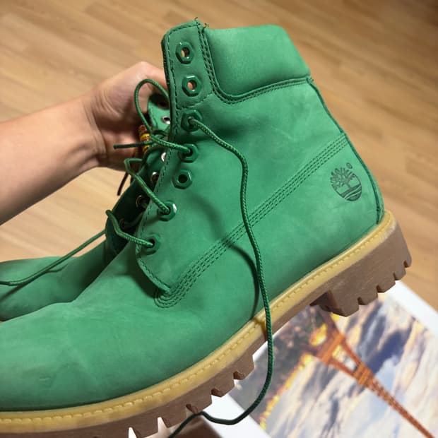 팀버랜드 6인치 부츠 에메랄드 그린 9 1/2( 275)