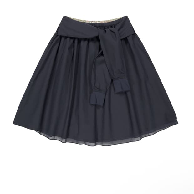 코이세이오 치마  strap shirring skirt navy 1