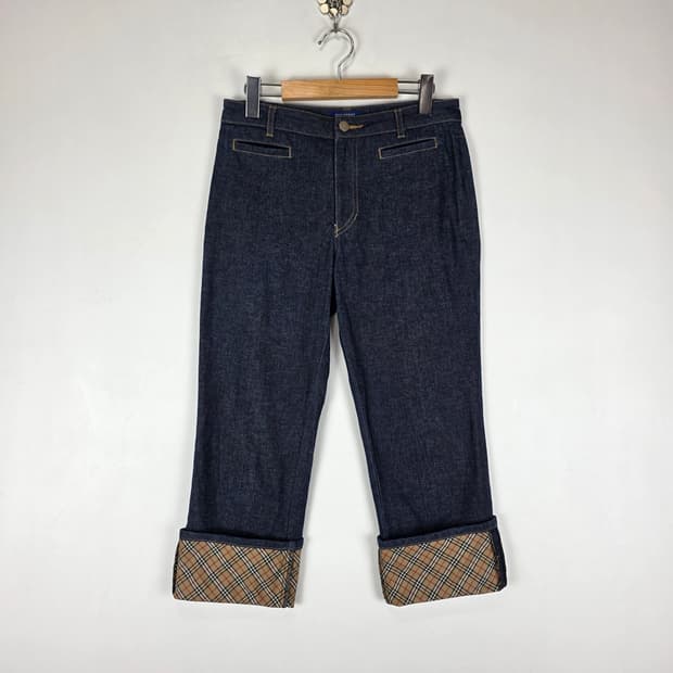 BURBERRY 롤업 데님 팬츠