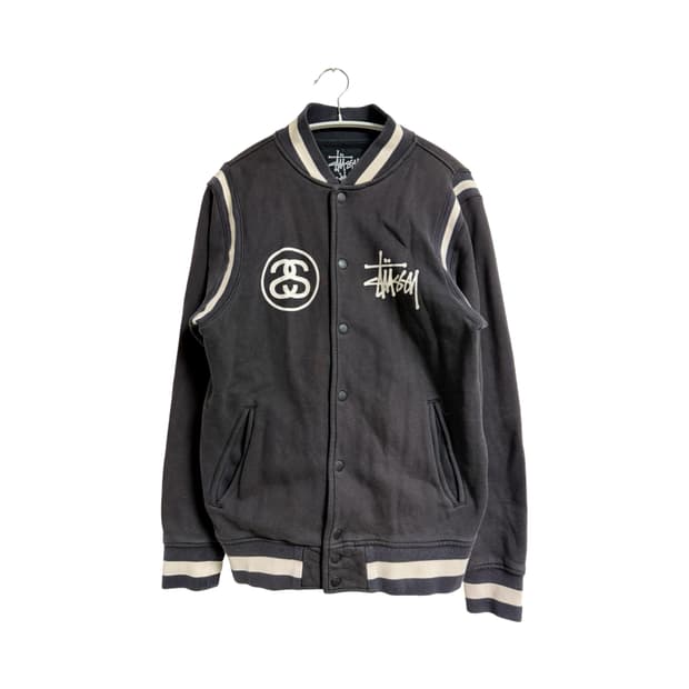 스투시 00s 로고 바시티 자켓