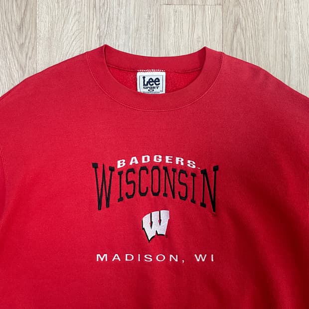 100~105) 80s Lee 미대학 위스콘신 맨투맨(RRL&LVC&폴로