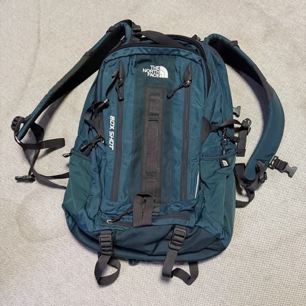 노스페이스 박스샷 백팩 네이비