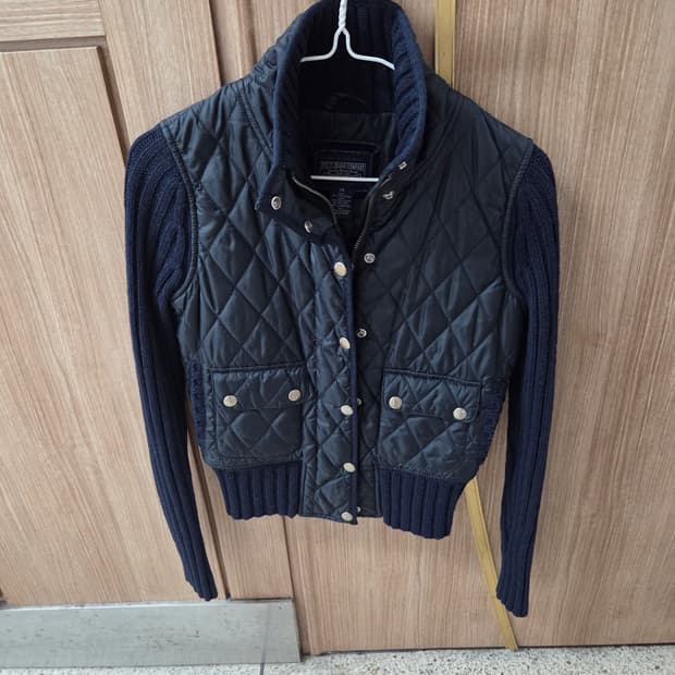 폴로 퀄팅 니트 자켓 xs