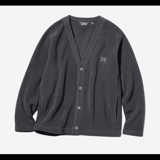 유니클로 니들스 회색가디건S