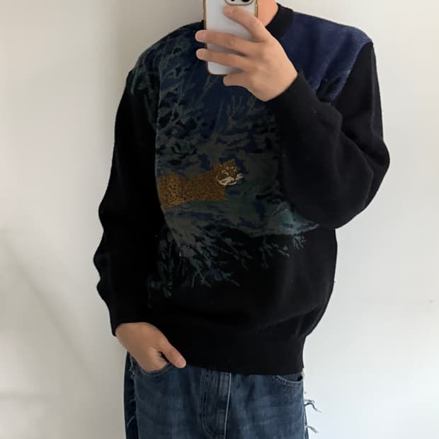 NO.II COLLECTION 호랑이 니트티셔츠