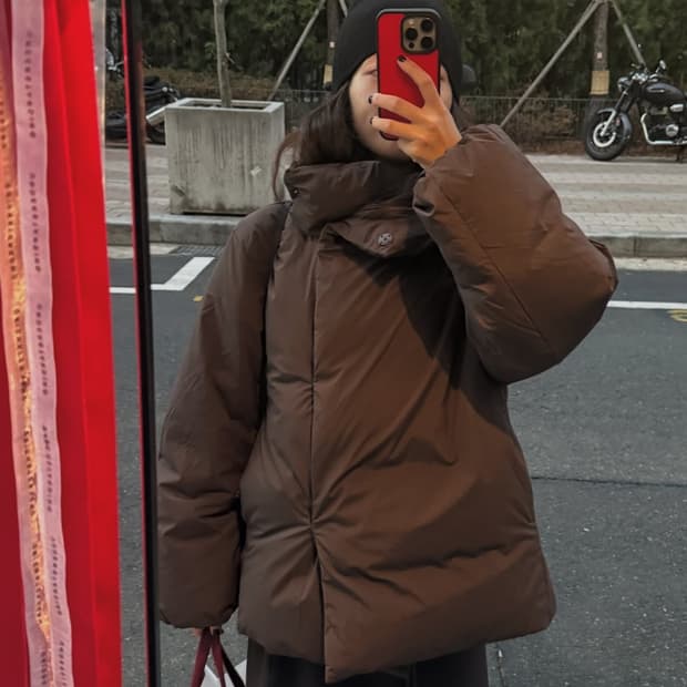 아르켓 다운 하이칼라 패딩