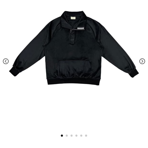 지초이 플리스 풀오버 블랙2