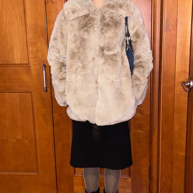  Beige Fur Jacket