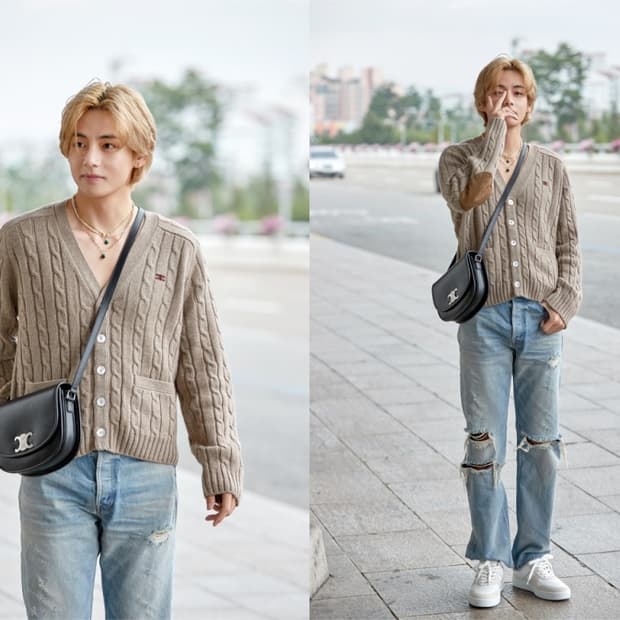 셀린느 트리옹프 캐시미어 니트 가디건