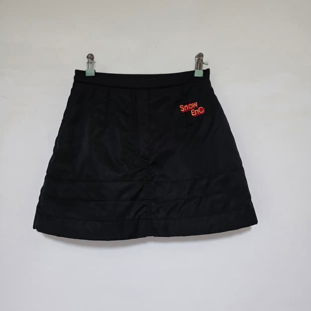 ENC 블랙 패딩 미니스커트 55. 세탁완료