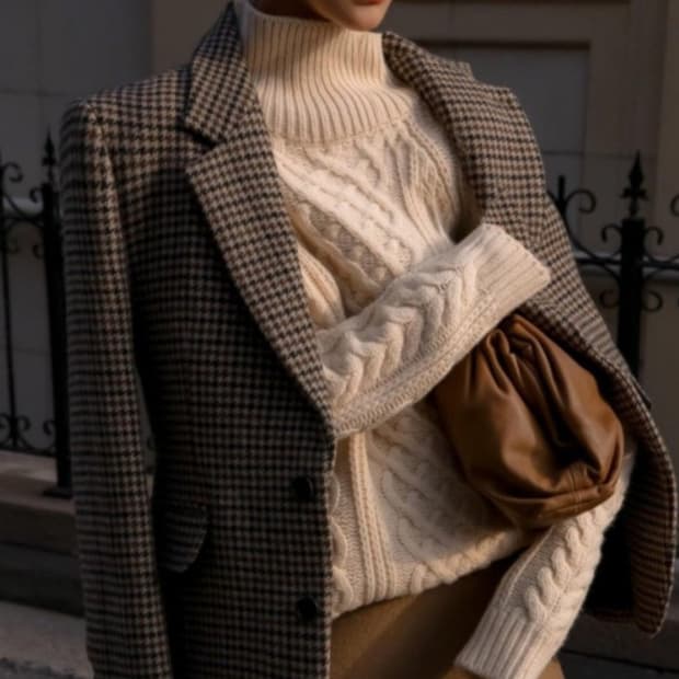 페이퍼문 하운드투스체크 울블레이저 체크쟈켓