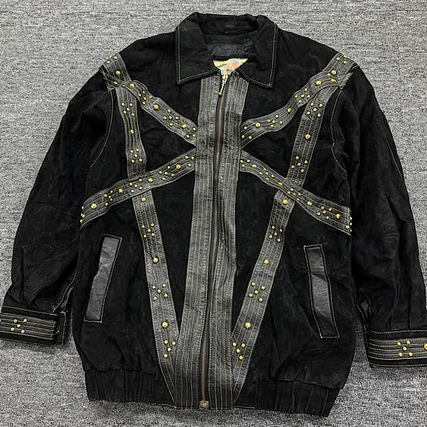 빈티지 가죽 자켓 L 