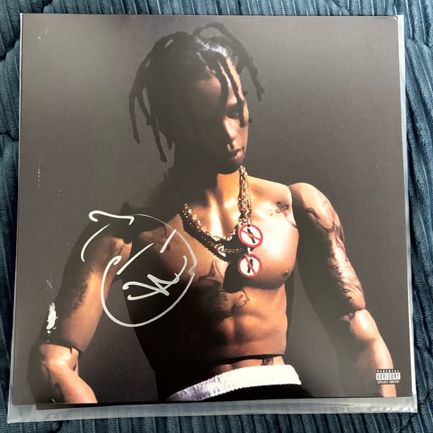 트래비스 스캇 로데오 친필 싸인 LP