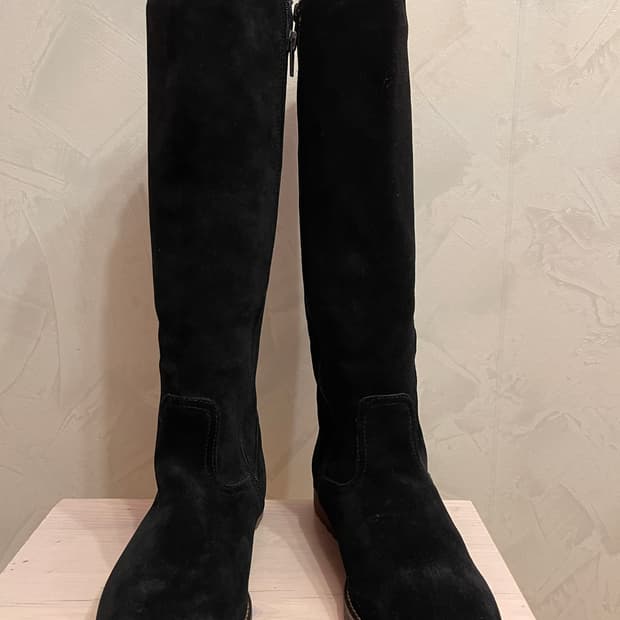 Hawkins호킨스 'Grace Garden' 블랙 스웨이드 롱부츠