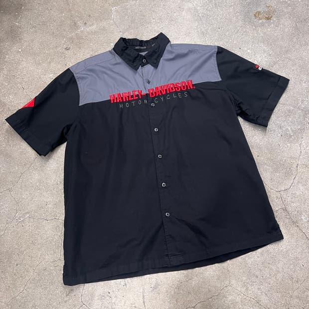 할리데이비슨 모터사이클 빅로고 반팔셔츠