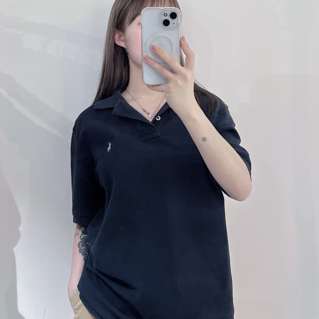 폴로랄프로렌 그레이포니 블랙 반팔 카라티