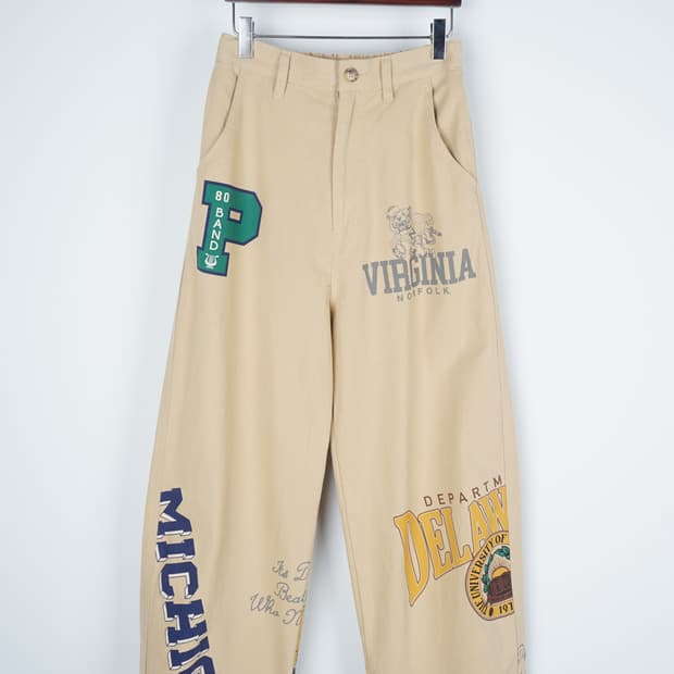  RODEO CROWN print wide pants