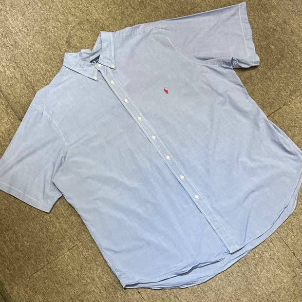 (3XL) POLO 폴로 랄프로렌 체크 반팔 셔츠 클래식핏
