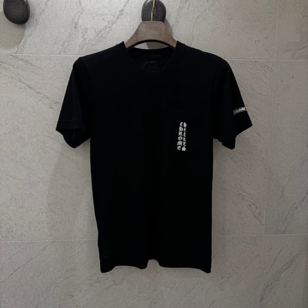 크롬하츠 버티컬로고 티셔츠 S