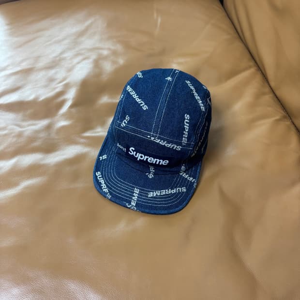 Supreme 슈프림 워시드 데님 캠프캡 모자 (Washed Denim)