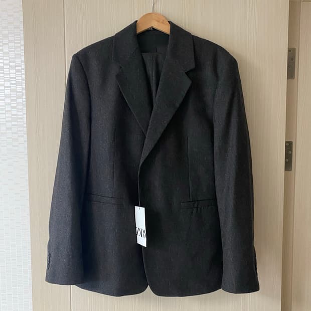 자라 23fw 울 블랜디드 셋업 50/40