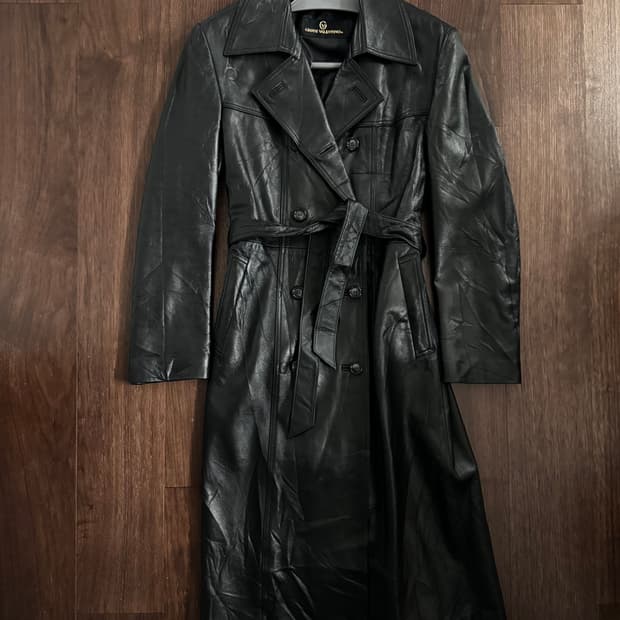 지아니 발렌티노 양가죽 롱코트