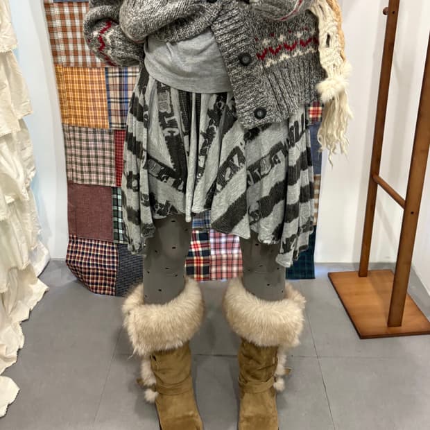 히스테릭그래머 언발 스커트