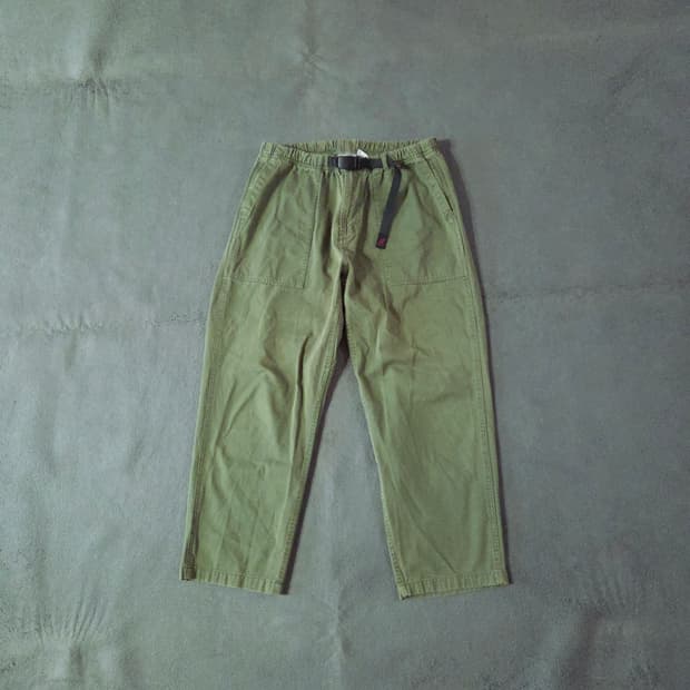 그라미치 루즈 테이퍼드 릿지 팬츠 아시아L 올리브