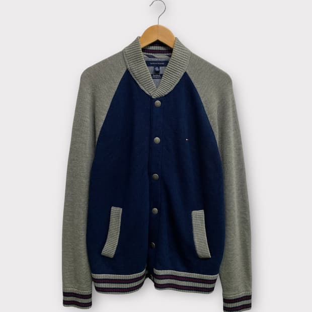 미힐피거 울 바시티 자켓 L