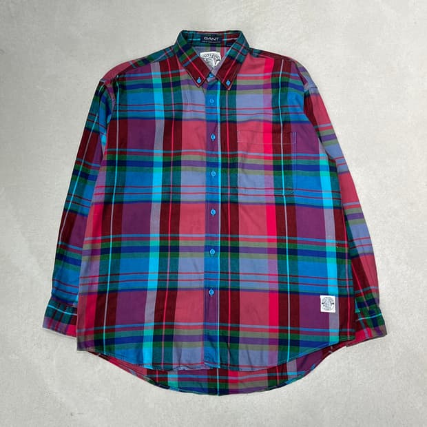 간트 워크 체크셔츠 s08952