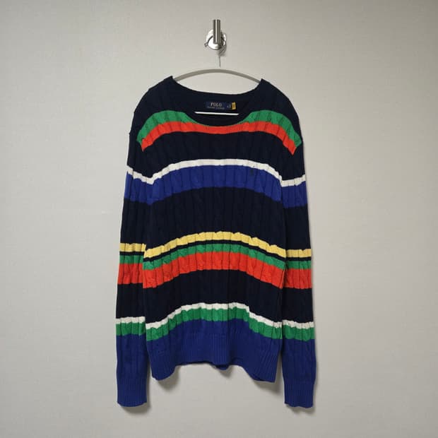 폴로랄프로렌 코튼 스트라이프 니트 / 남성 니트 / 남자 니트 