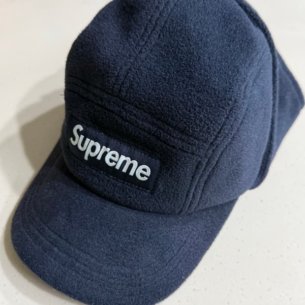 [OS] 슈프림 21FW 폴라텍 이어플랩 캠프캡 네이비