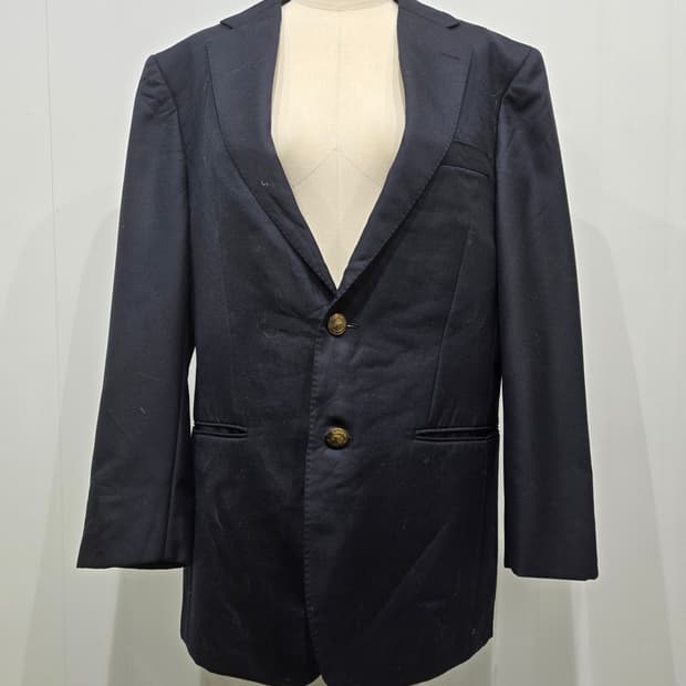 버버리 네이비 금장 블레이저 자켓