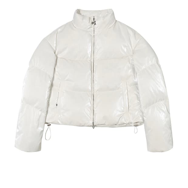 (새상품) LEEY YEEL 글로시 패딩 화이트