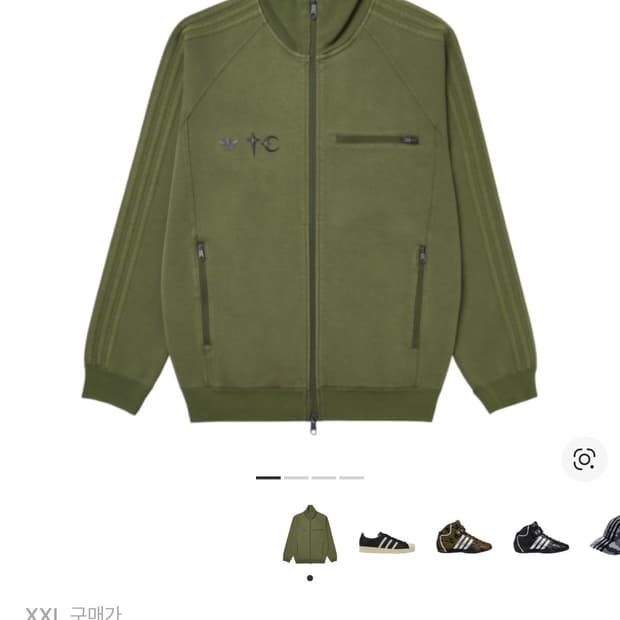 떠그클럽X아디다스 올리브 세트